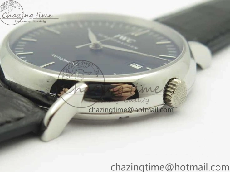 MIROTIME 0321 Portofino Automatic SS TWF 1:1 Best Edition Black Dial on Black Leather Strap A TravelReady 7199